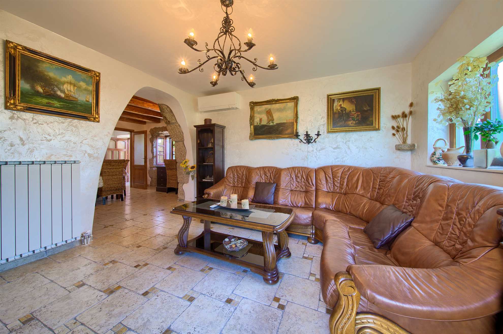 Rustikale Ferienwohnung Magdalea mit privatem Pool und Meerblick