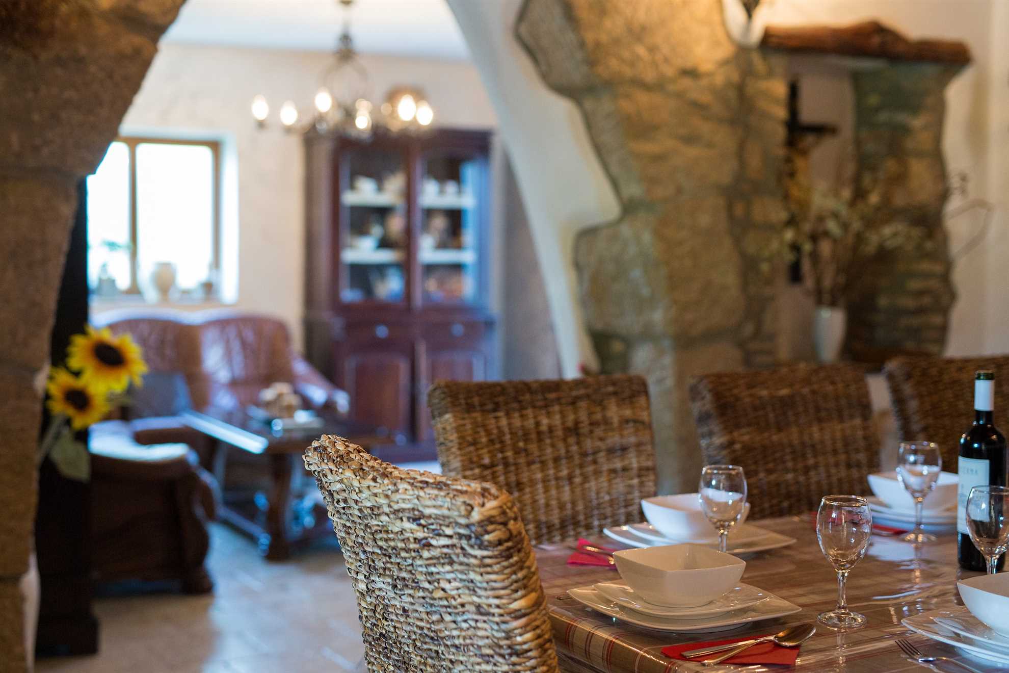 Rustikale Ferienwohnung Magdalea mit privatem Pool und Meerblick