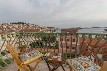 Sea-View Apartment in Hvar with Balcony