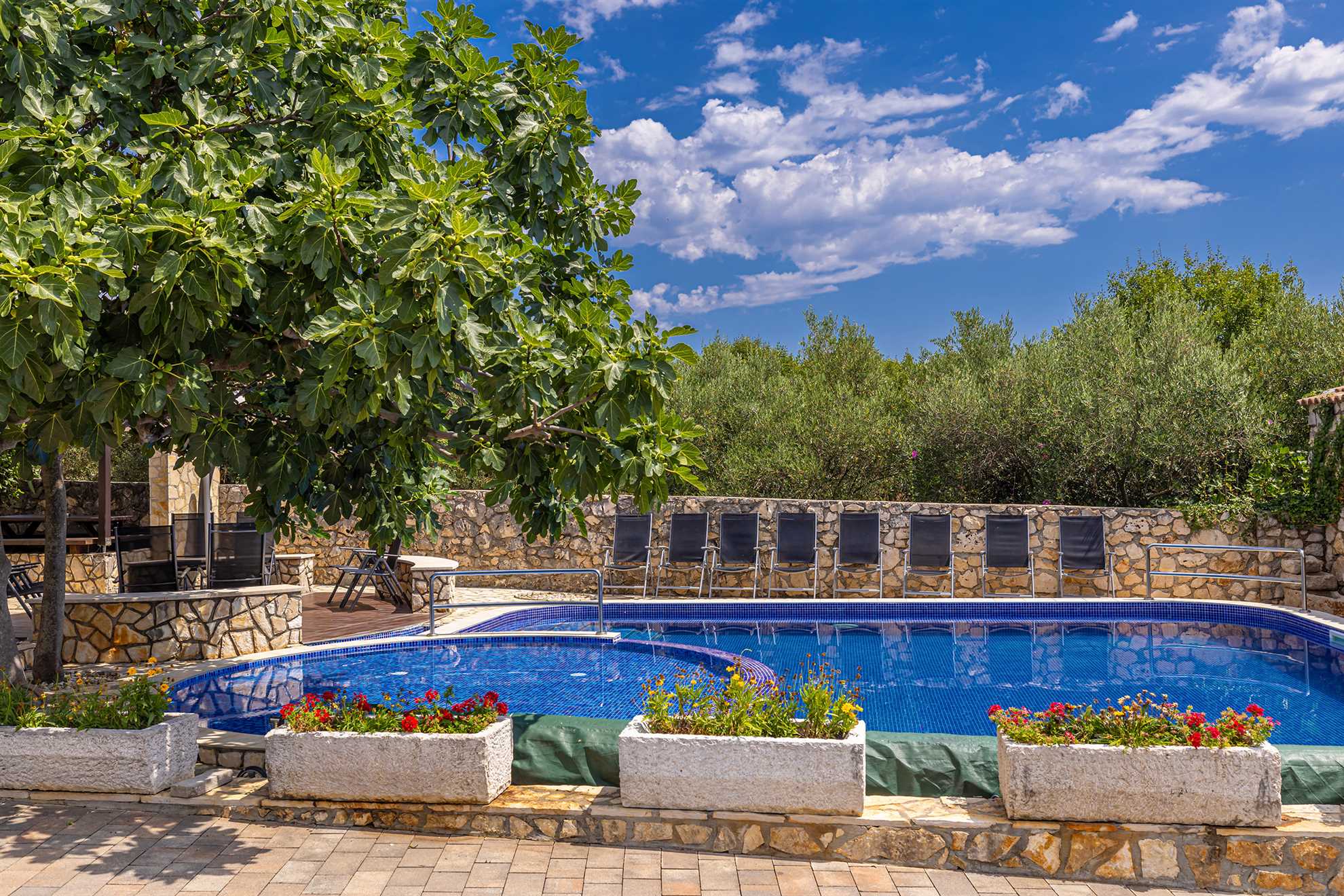 Villa Haya - Wohnung GASTERIJA mit beheiztem Pool