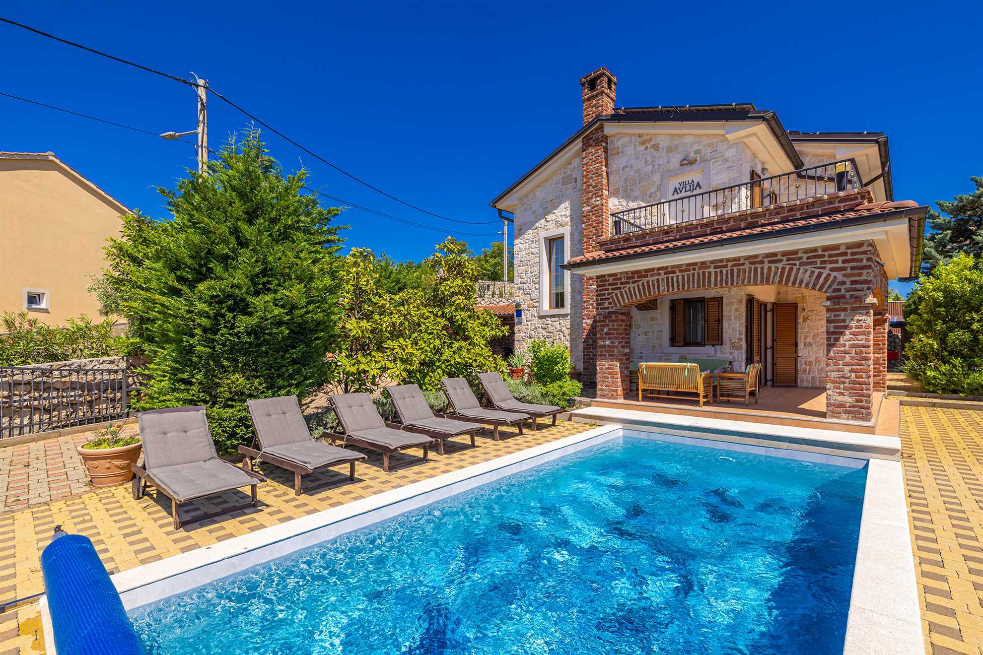 Luxury villa Rustica with private pool, jacuzzi and outdoor sauna