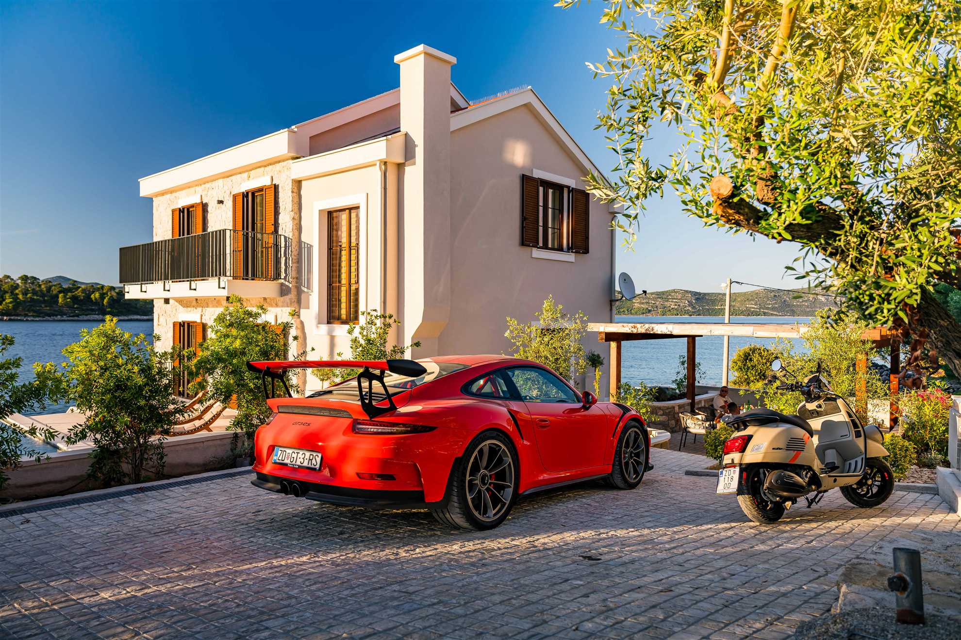 Sea front Villa Draga with heated infinity pool