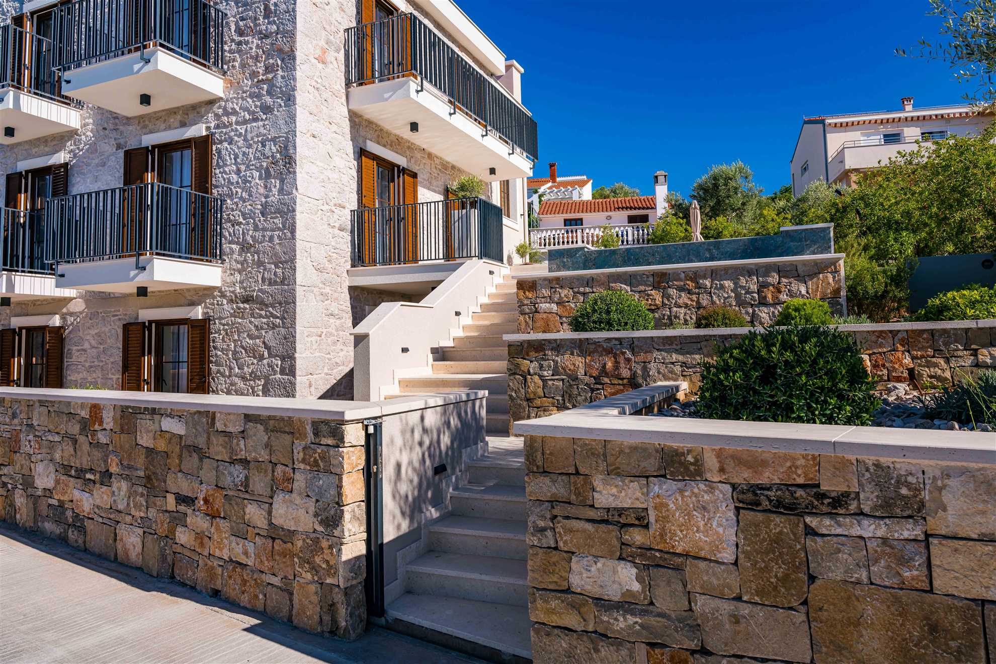 Sea front Villa Draga with heated infinity pool