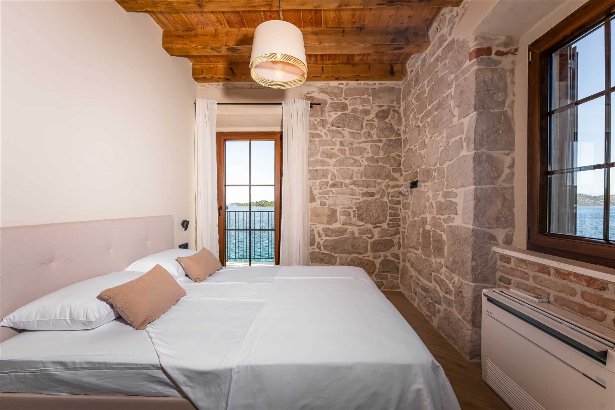 Sea front Villa Draga with heated infinity pool