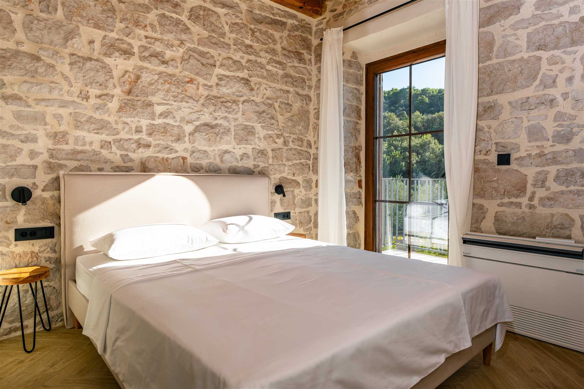 Sea front Villa Draga with heated infinity pool