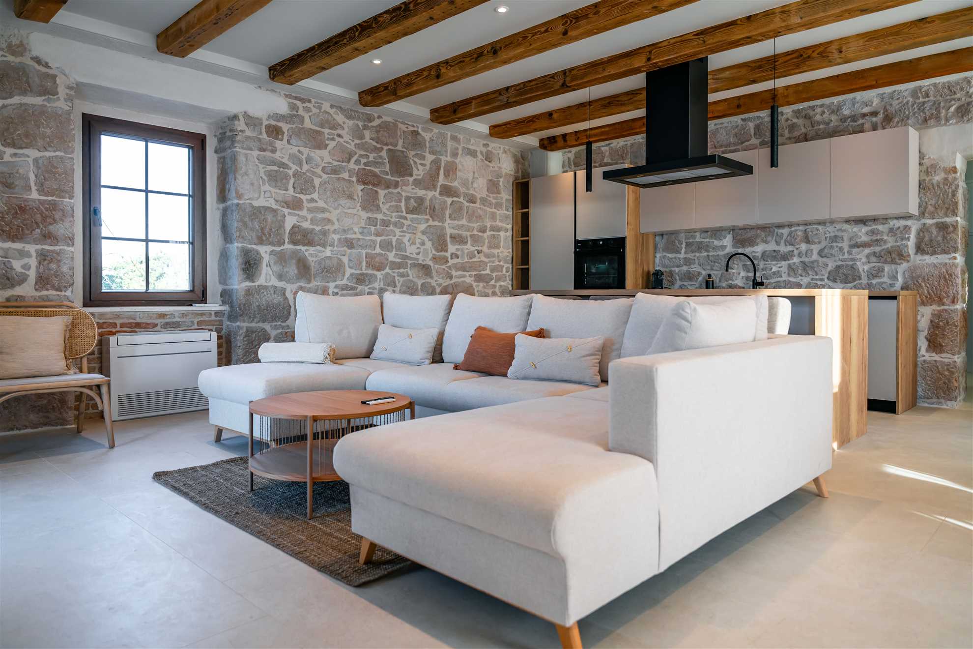 Sea front Villa Draga with heated infinity pool
