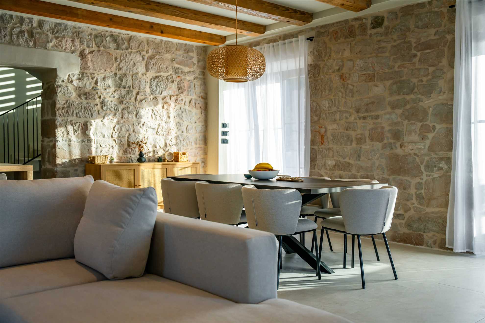 Sea front Villa Draga with heated infinity pool