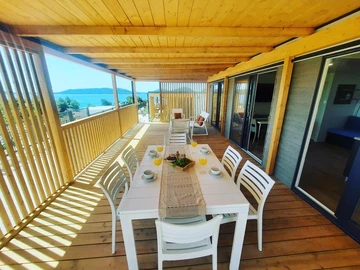 Mobile Home with Sea-View Terrace in Drage, Pakoštane