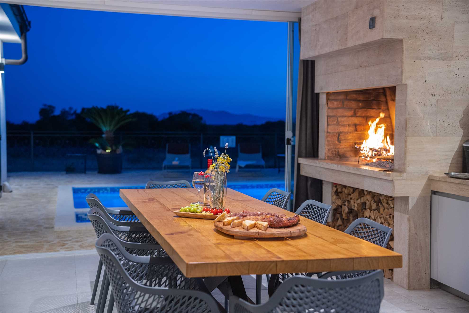 Villa Unika heated Pool, Jacuzzi, Sauna