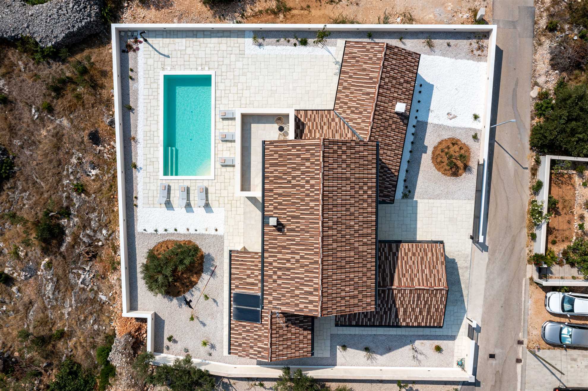 Villa Royal Stone with Pool, 350m from beach