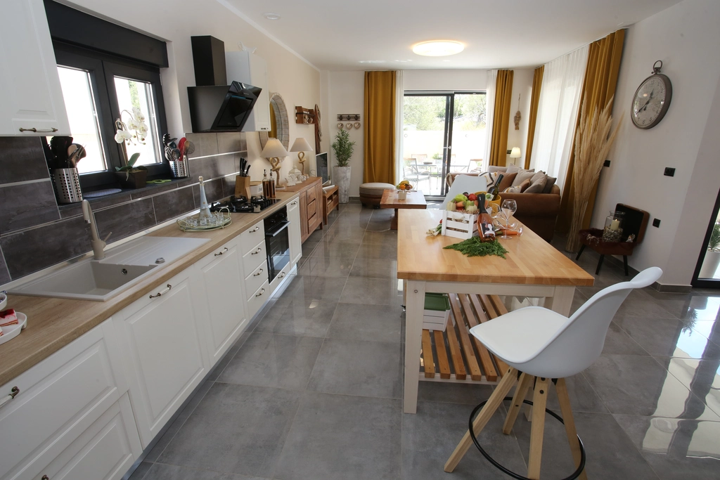 Jezera 3-Bedroom Villa with Hot Tub and Sea View