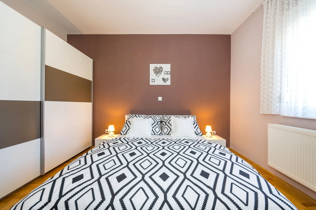 Goga, Nr. 1, Ferienwohnung mit Pool und Balkon