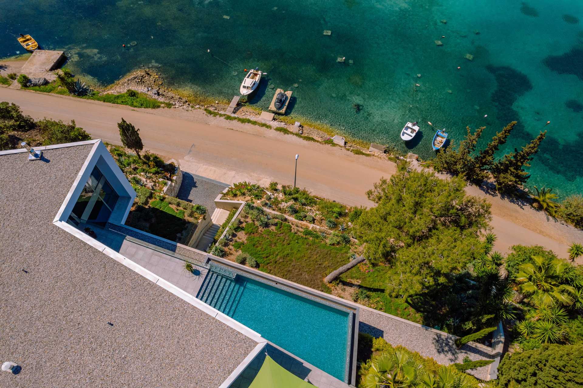 Beachfront Villa Korina Blue with Pool
