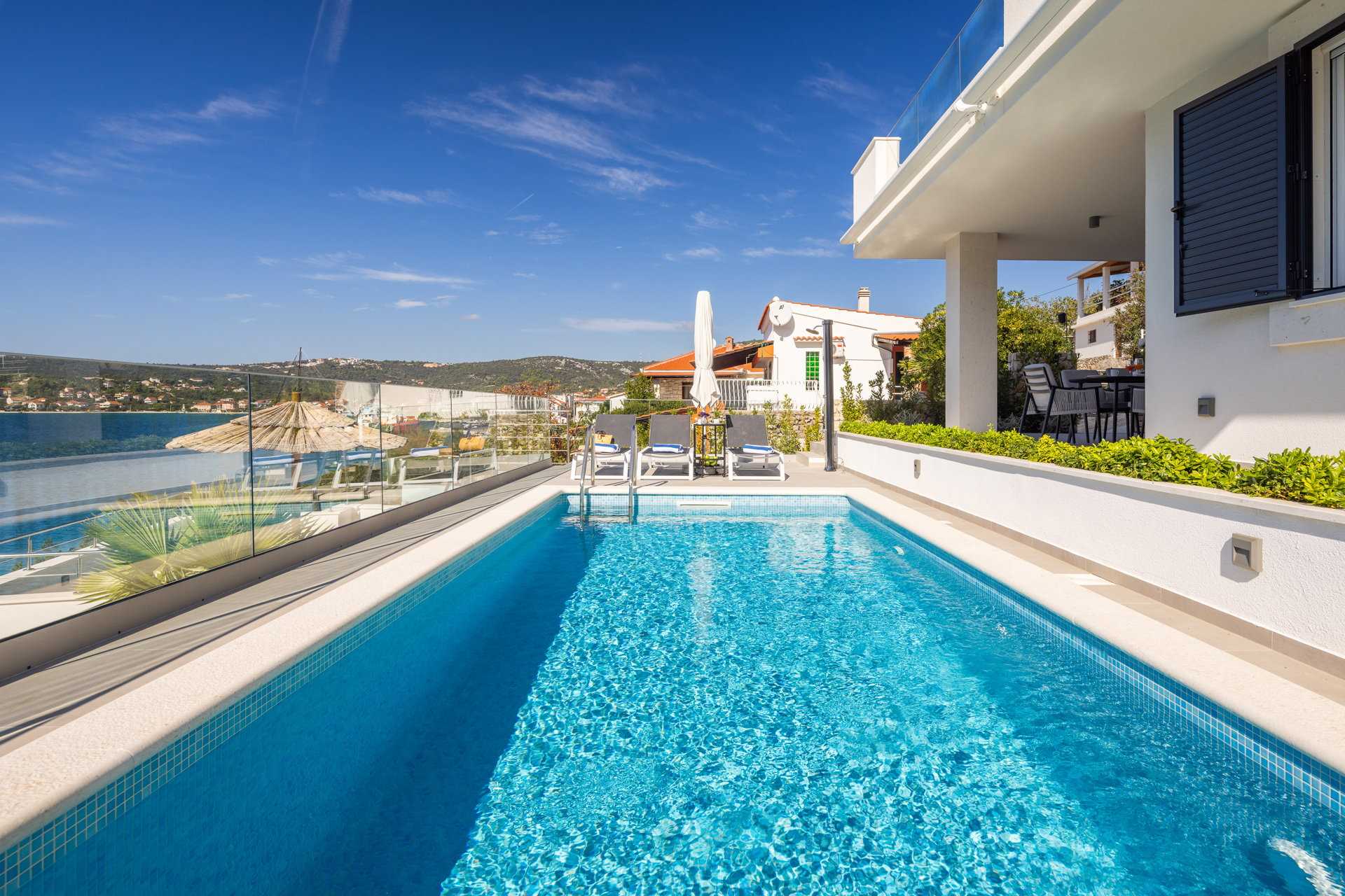 Beachfront Villa Mila M with Pool