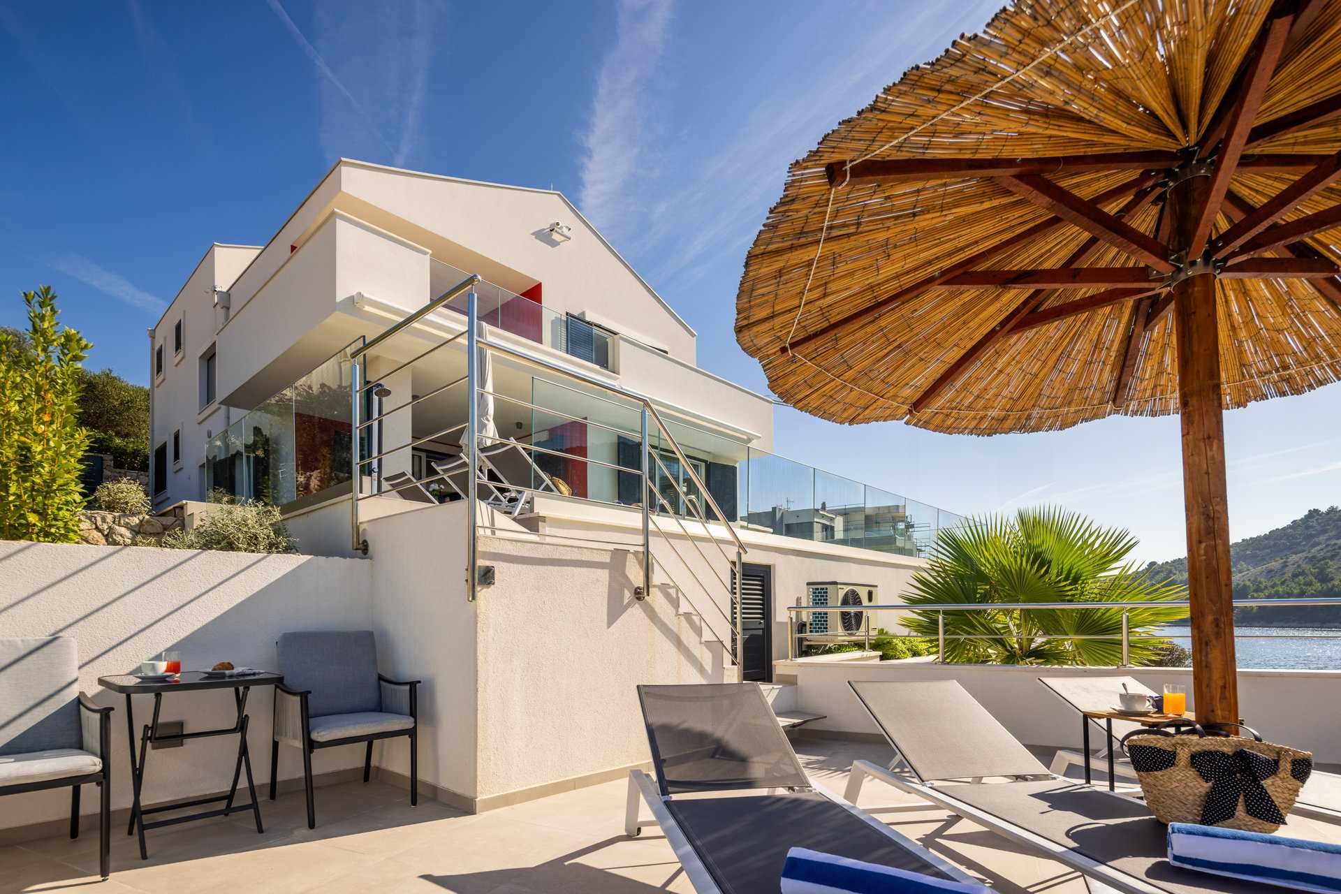 Beachfront Villa Mila M with Pool
