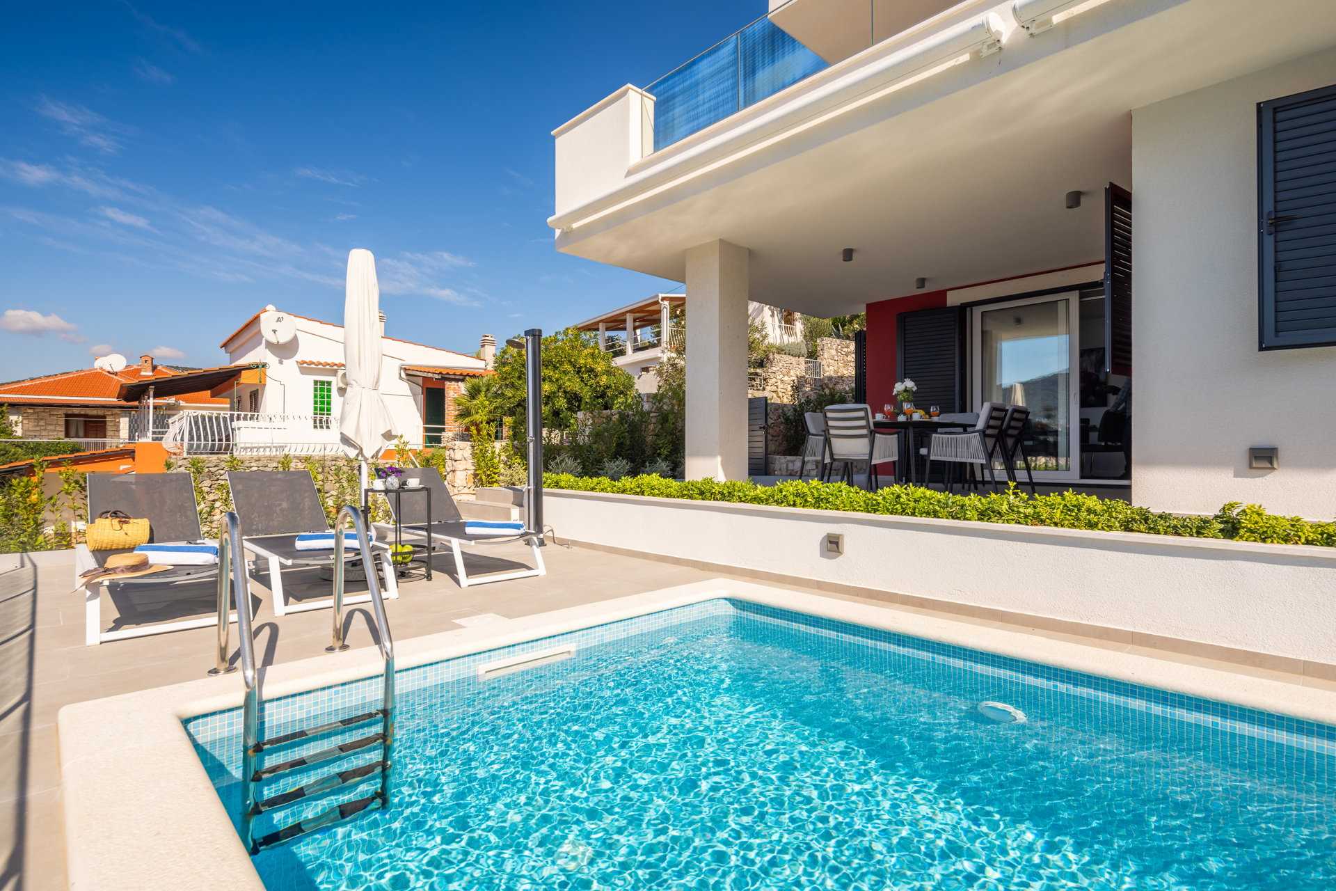 Beachfront Villa Mila M with Pool