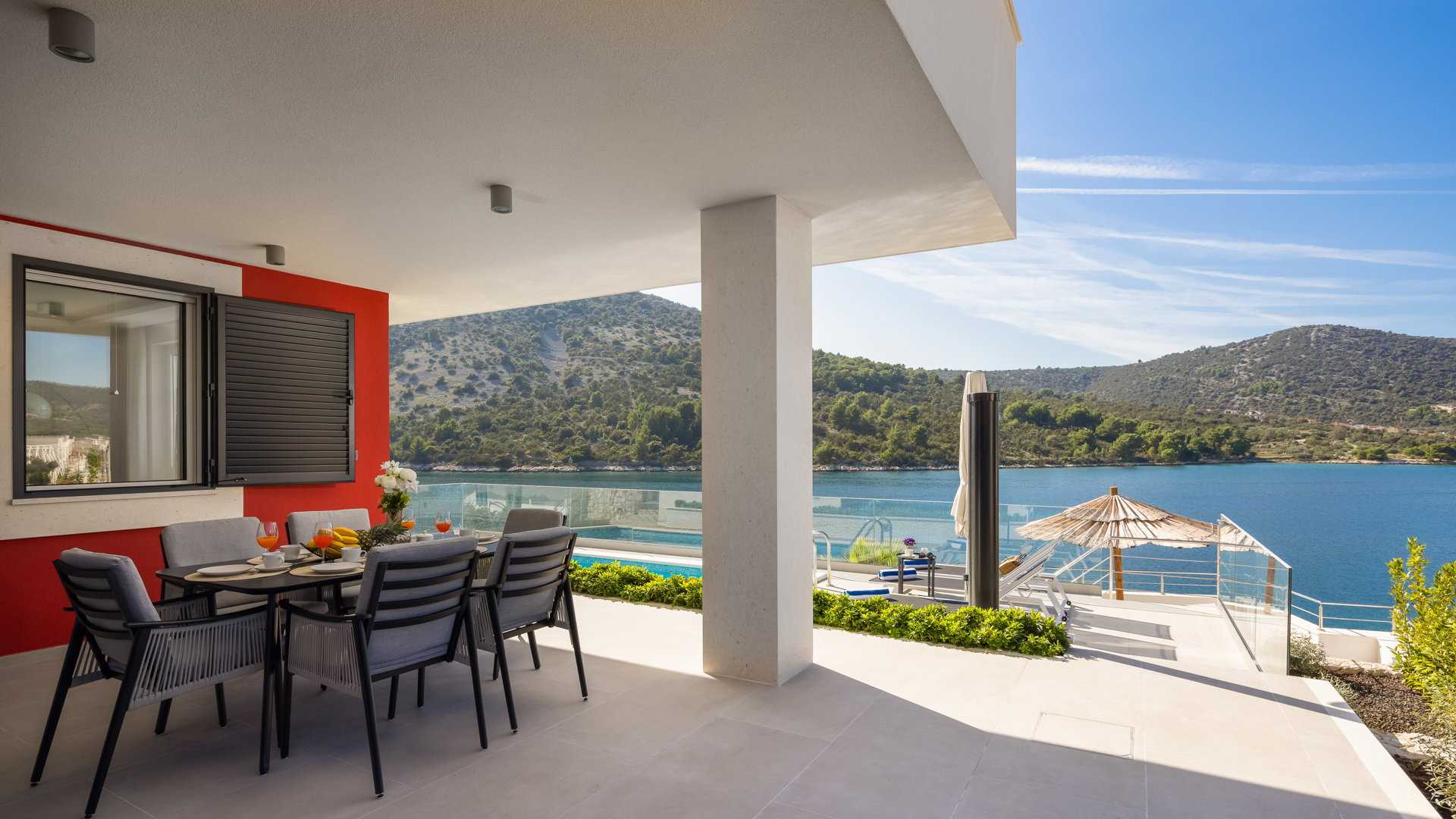 Beachfront Villa Mila M with Pool