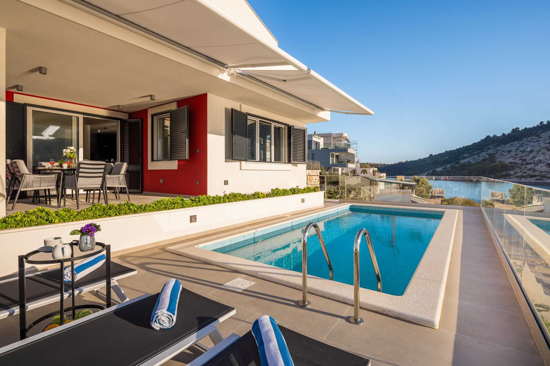 Beachfront Villa Mila M with Pool