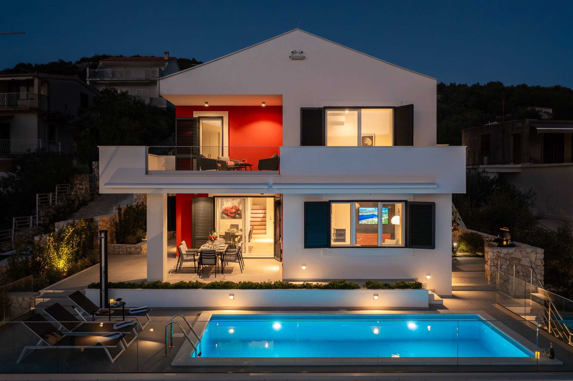 Beachfront Villa Mila M with Pool