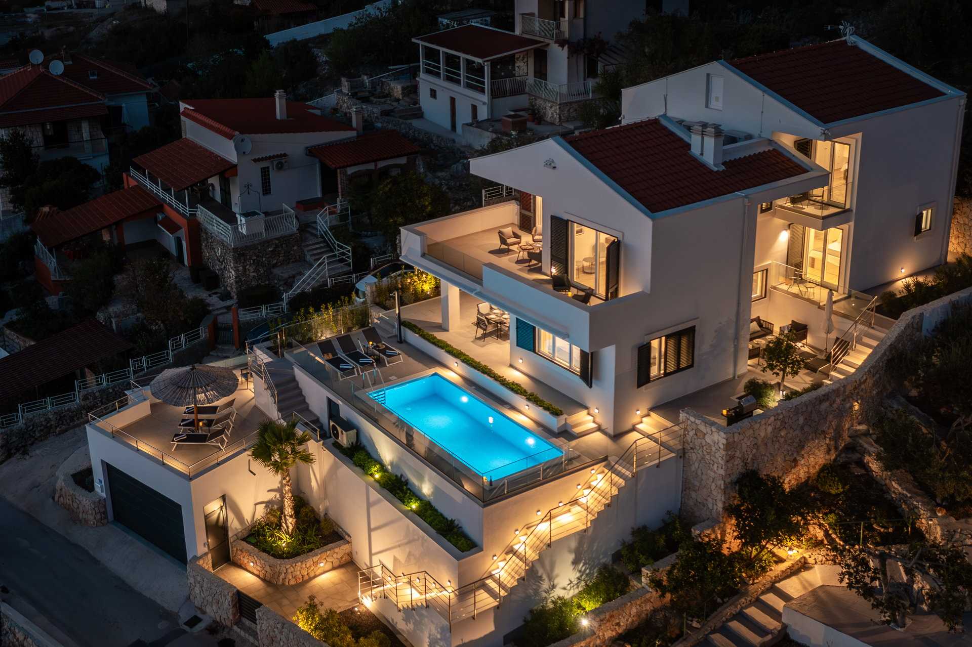 Beachfront Villa Mila M with Pool