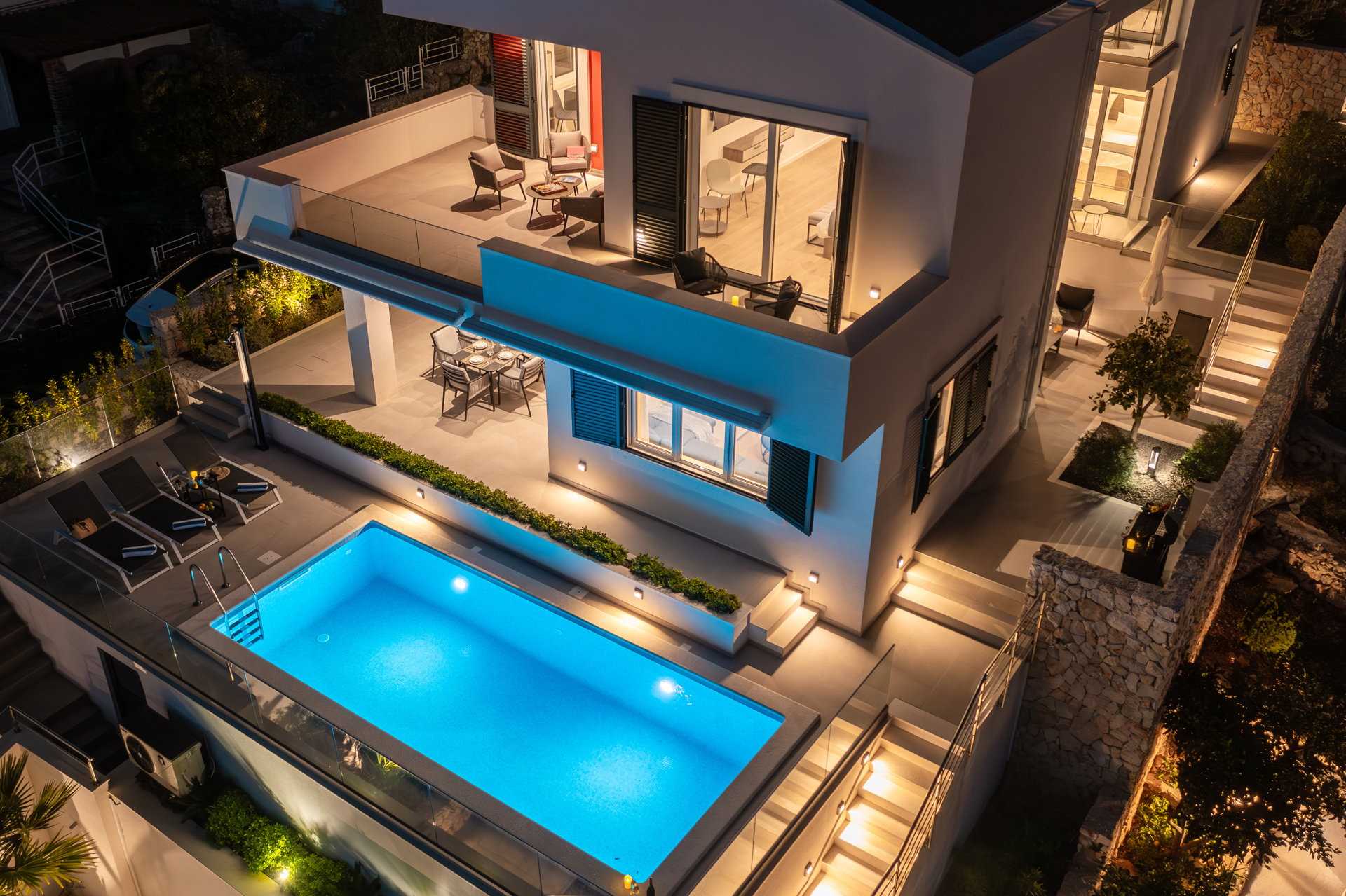 Beachfront Villa Mila M with Pool