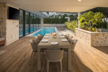 Modern Pool Villa Retreat in Funtana