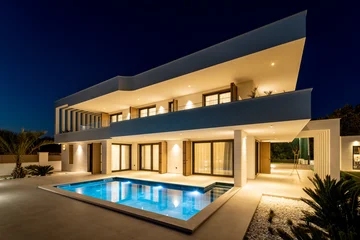 Modern Family Villa with Pool near Zadar