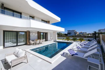 Modern Family Villa with Pool near Zadar