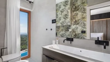 Modern Villa Retreat with Heated Pool in Rogoznica