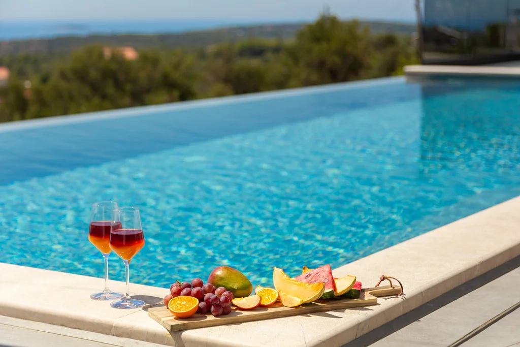Modern Villa Retreat with Heated Pool in Rogoznica