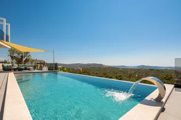 Modern Villa Retreat with Heated Pool in Rogoznica