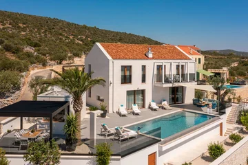 Modern Villa Retreat with Heated Pool in Rogoznica