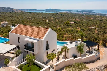 Modern Villa Retreat with Heated Pool in Rogoznica