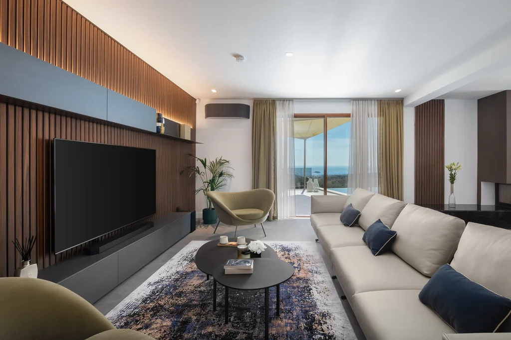 Modern Villa Retreat with Heated Pool in Rogoznica