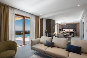 Modern Villa Retreat with Heated Pool in Rogoznica