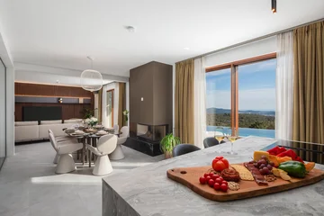 Modern Villa Retreat with Heated Pool in Rogoznica