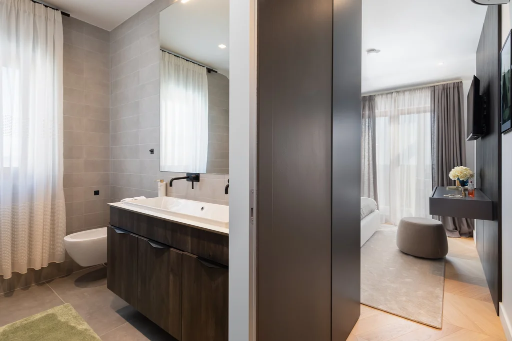 Modern Villa Retreat with Heated Pool in Rogoznica