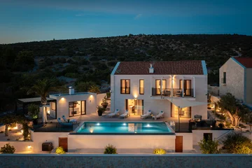 Modern Villa Retreat with Heated Pool in Rogoznica