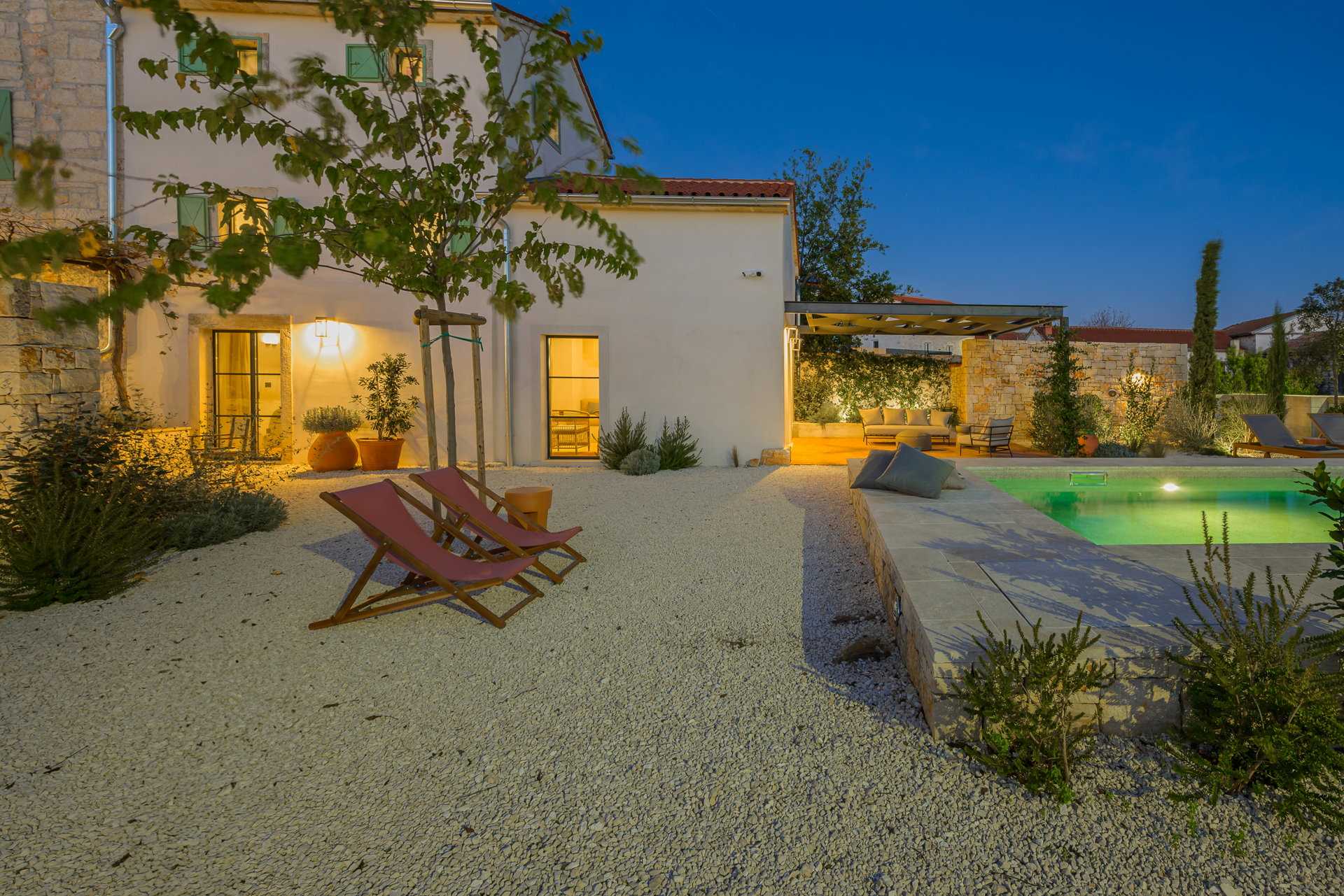 Villa Stone and Sage with Pool