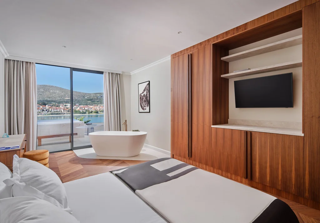 Contemporary Seafront Villa with Pool in Trogir