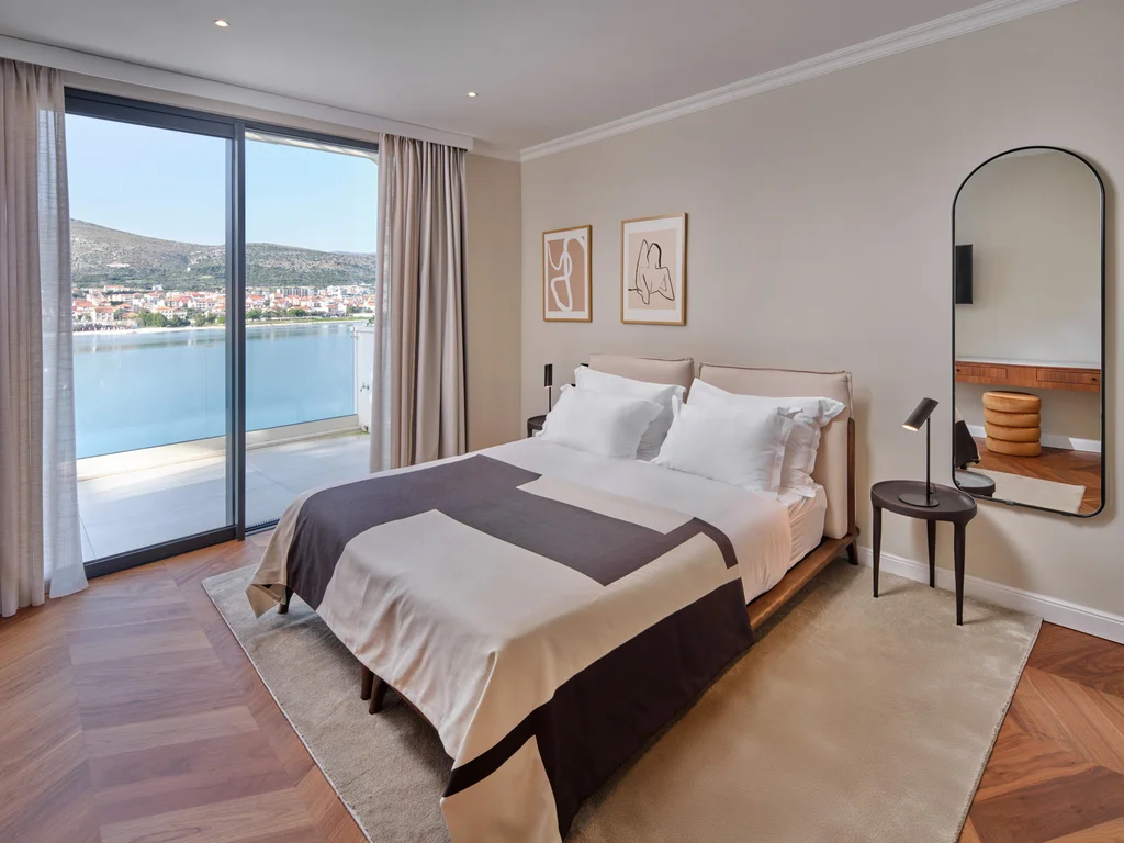 Contemporary Seafront Villa with Pool in Trogir
