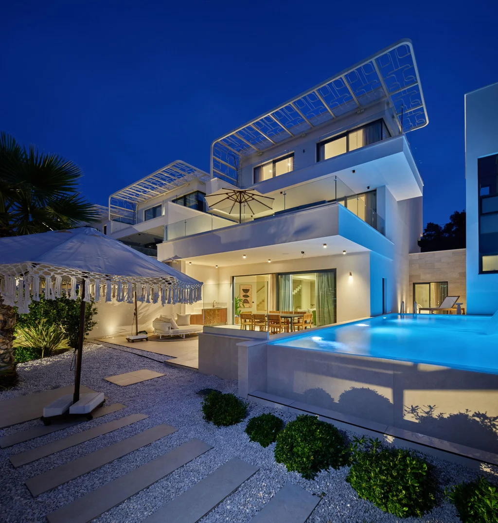Contemporary Seafront Villa with Pool in Trogir
