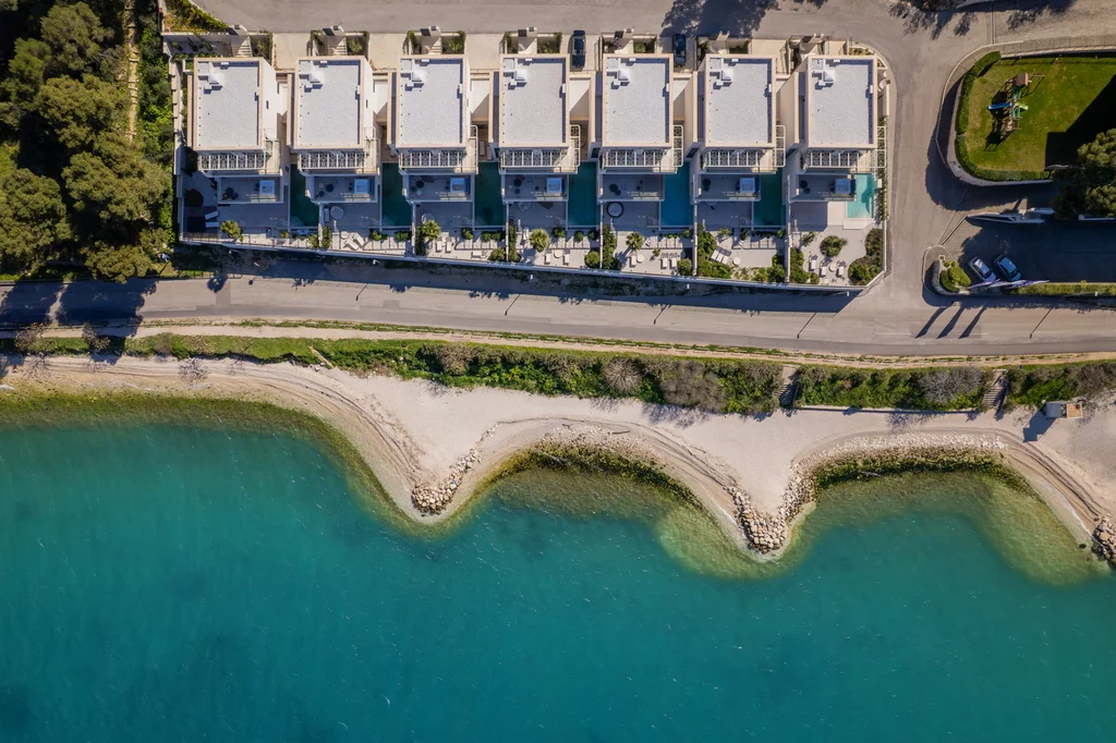 Contemporary Seafront Villa with Pool in Trogir