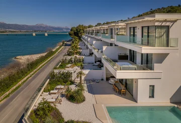 Contemporary Seafront Villa with Pool in Trogir