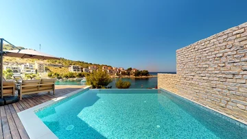 Seafront Retreat Villa with Pool, Primošten