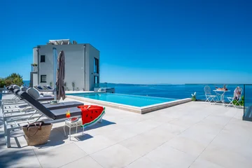 Modern Hilltop Villa with Pool in Podstrana