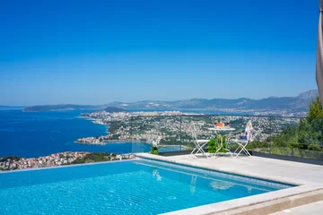 Modern Hilltop Villa with Pool in Podstrana