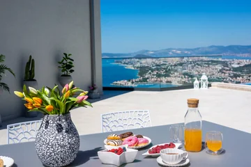 Modern Hilltop Villa with Pool in Podstrana