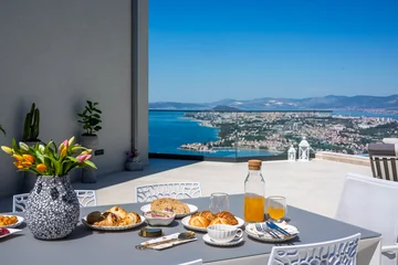 Modern Hilltop Villa with Pool in Podstrana