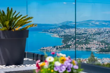 Modern Hilltop Villa with Pool in Podstrana